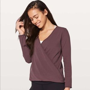 Lululemon Full Freedom Long Sleeve Black Cherry
